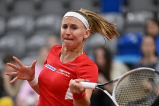 Jil Teichmann a été nettement dominée par Emma Raducanu vendredi à Rome KEYSTONE/EPA/Piotr Polak